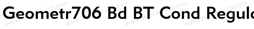 Geometr706 Bd BT Cond Regular字体转换